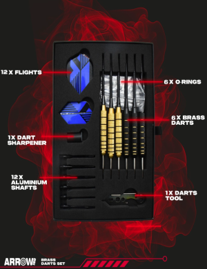Arrow 180 Brass Darts Set